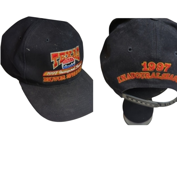 Vtg Trucker 1997 Texas Motor Speedway NASCAR racing snap back baseball cap  hat - Picture 1 of 7